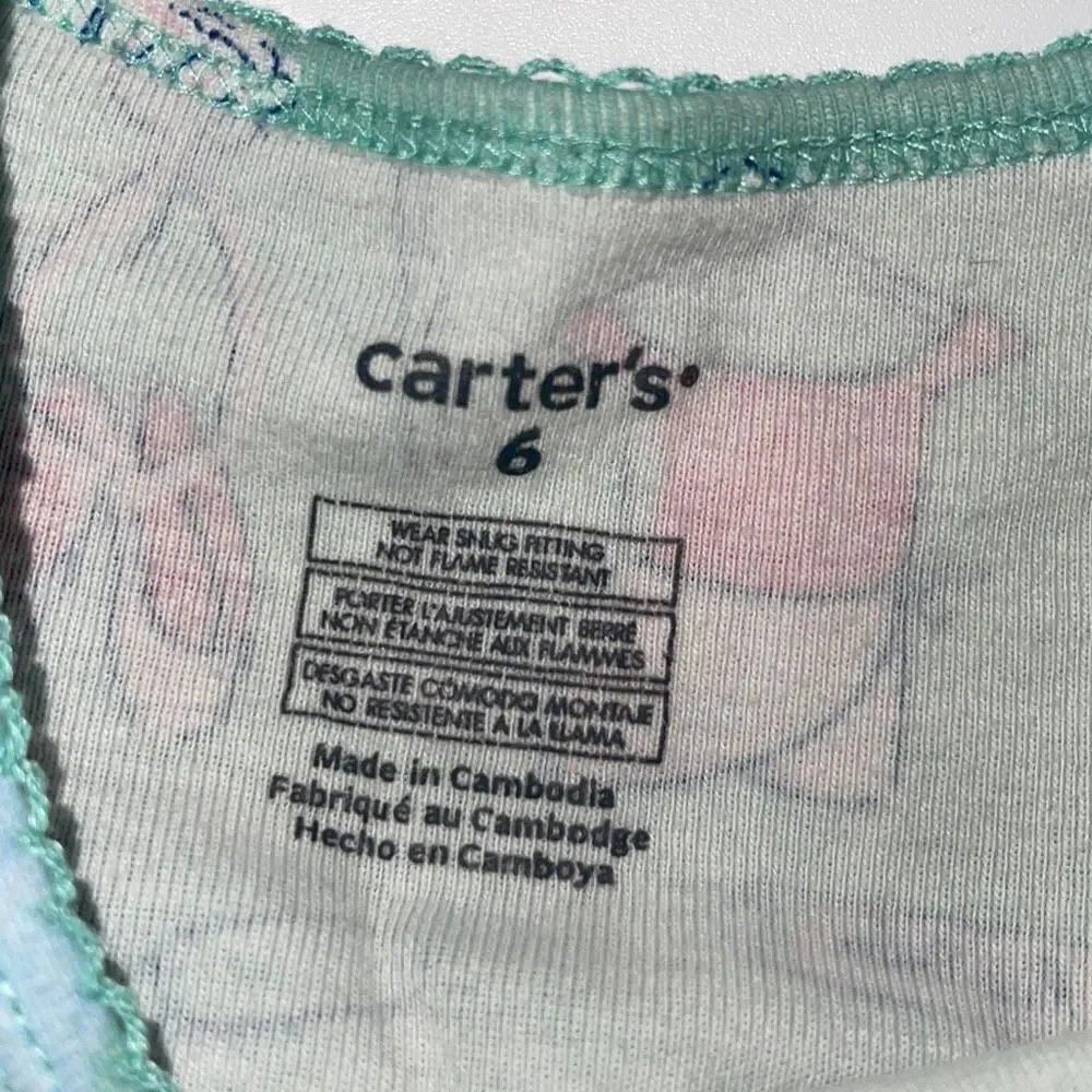 Carter’s‎ Girls Cotton Pajama Sets. Size 6